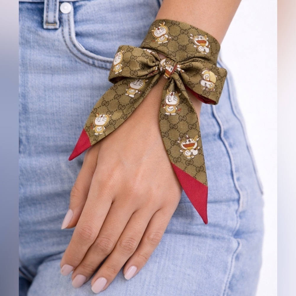 Gucci x Doraeman Limited Edition Mini Scarf/Twilly